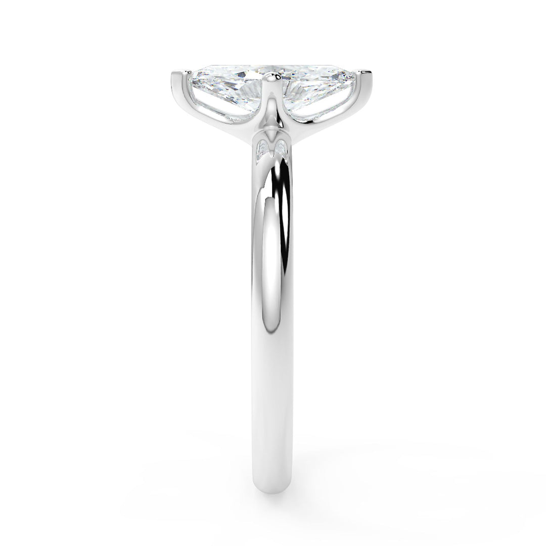 Marquise-Cut Solitaire Diamond Ring