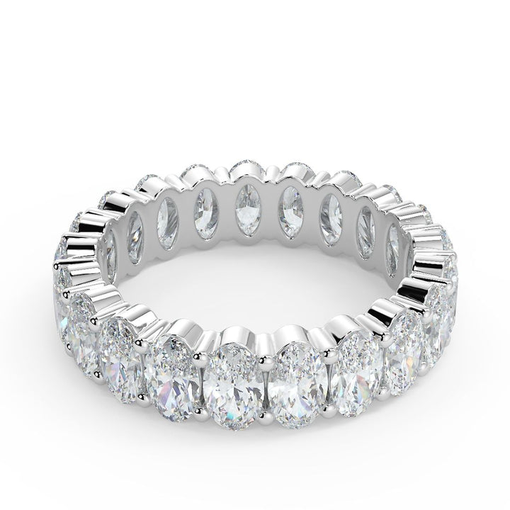 25 Pointer Oval-Cut Lab-Grown Diamond Eternity Band