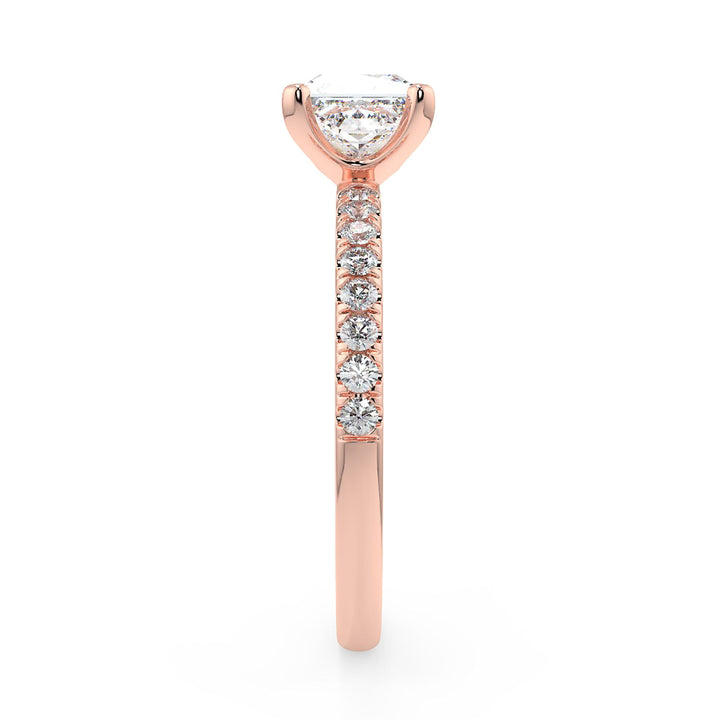 Princess-Cut Solitaire Diamond Ring