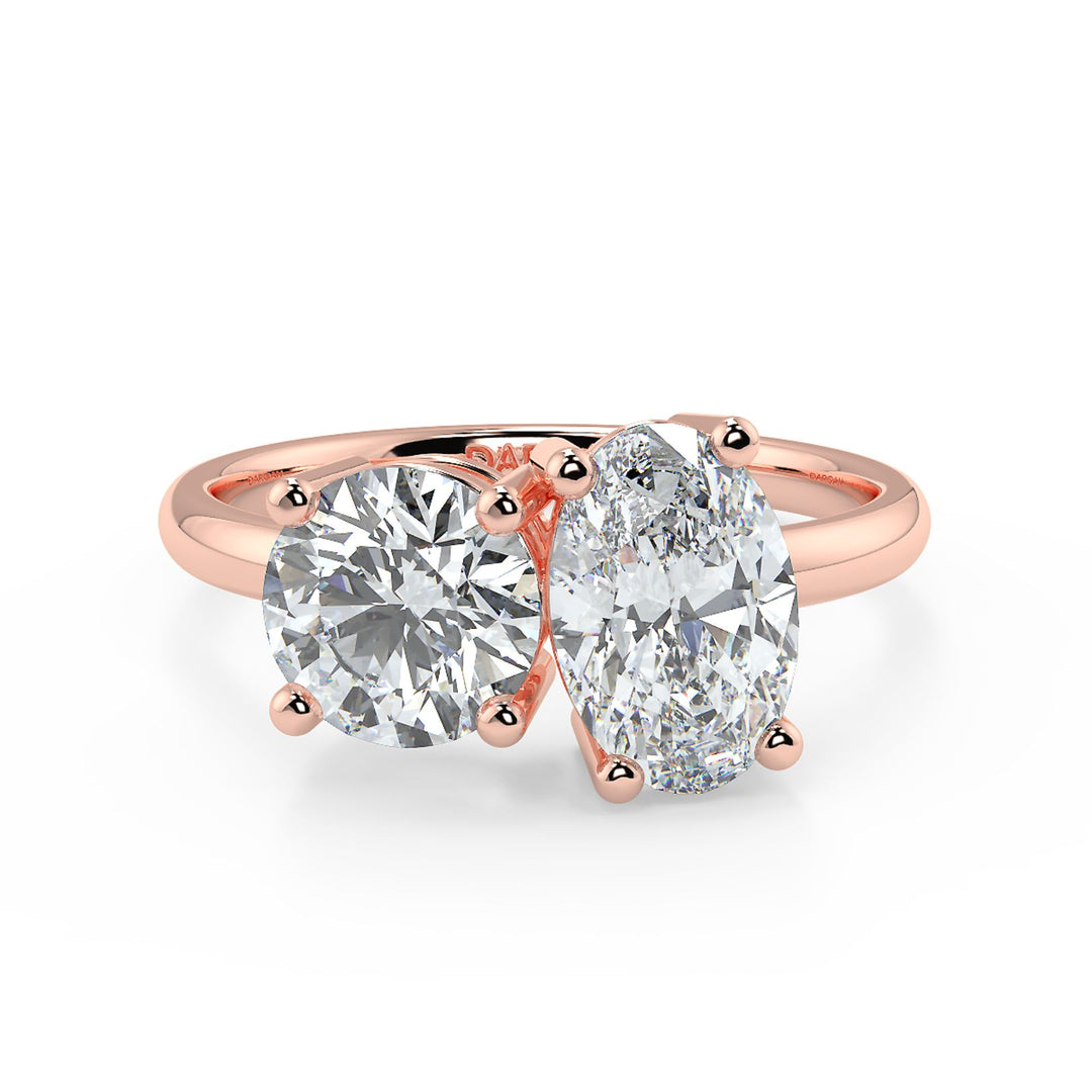 Round & Oval Diamond Ring