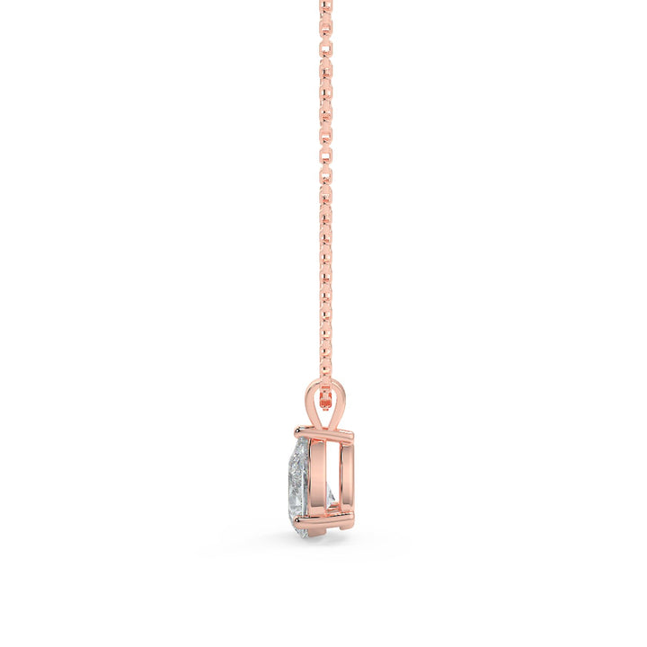 Pear Cut Diamond Pendant Necklace