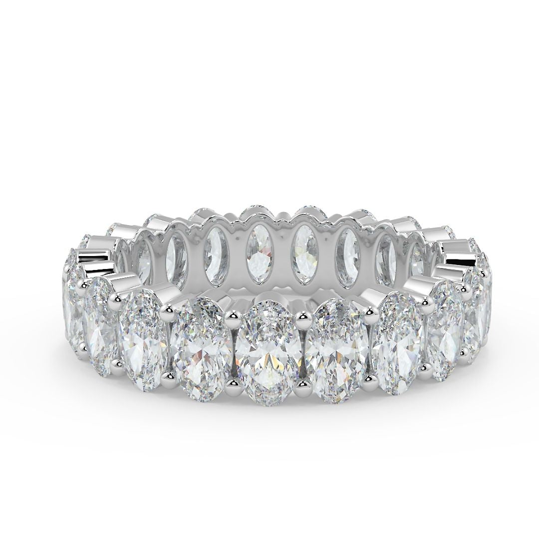 25 Pointer Oval-Cut Lab-Grown Diamond Eternity Band