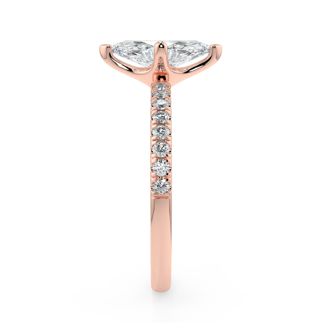 Marquise-Cut Solitaire Diamond Ring