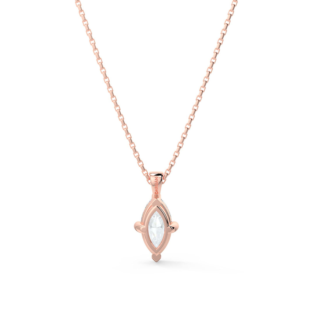 Marquise Cut Diamond Pendant Necklace