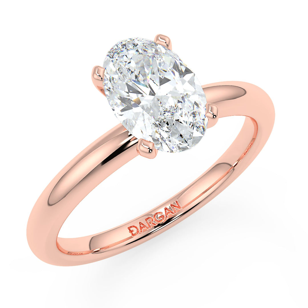 Oval-Cut Solitaire Diamond Ring