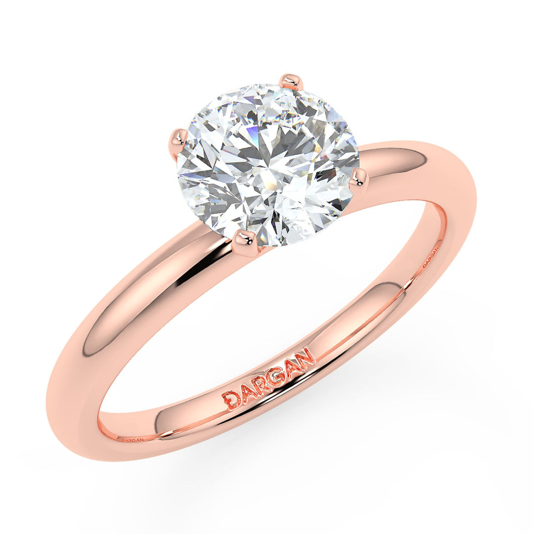 Round-Cut Solitaire Diamond Ring