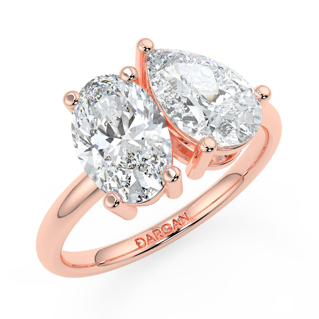 Oval & Pear Diamond Ring