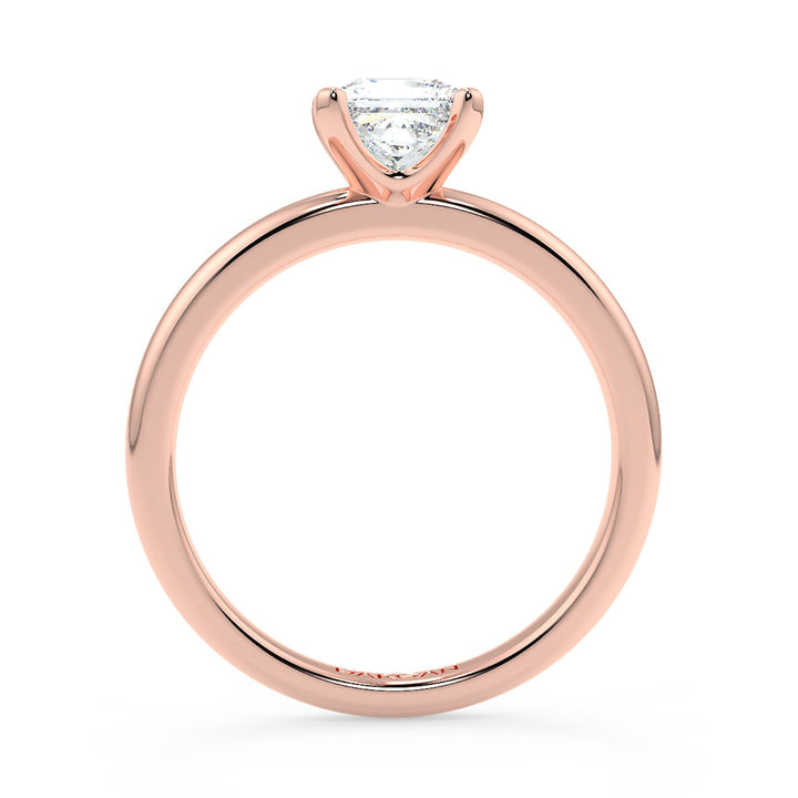 Princess-Cut Solitaire Diamond Ring