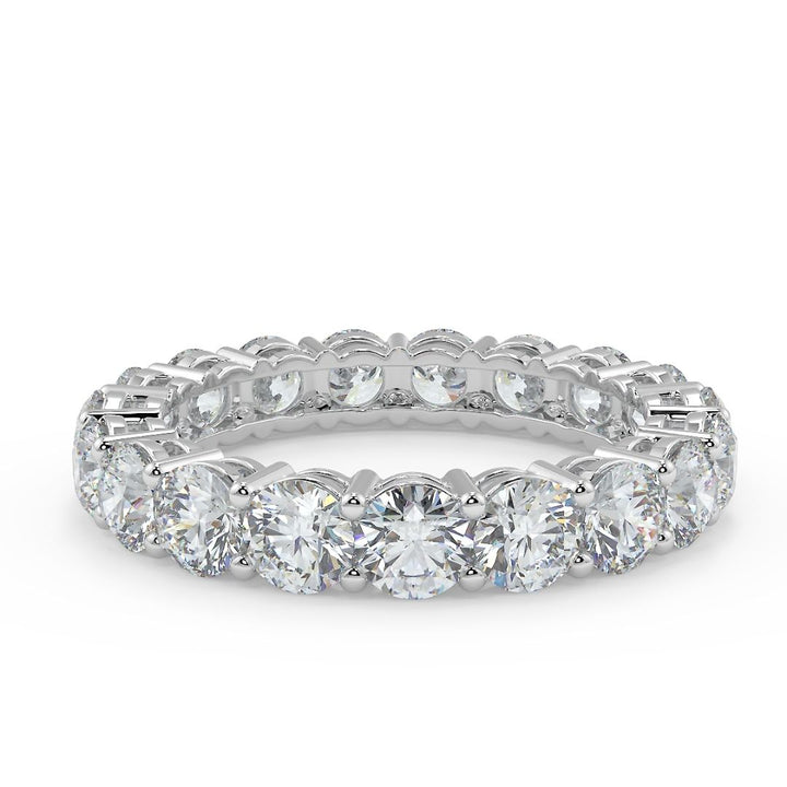 15 Pointer Round-Cut Lab-Grown Diamond Eternity Band