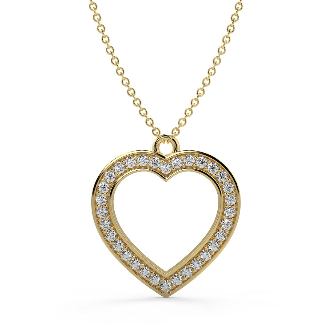 Heart Lab-Grown Diamond Pendants