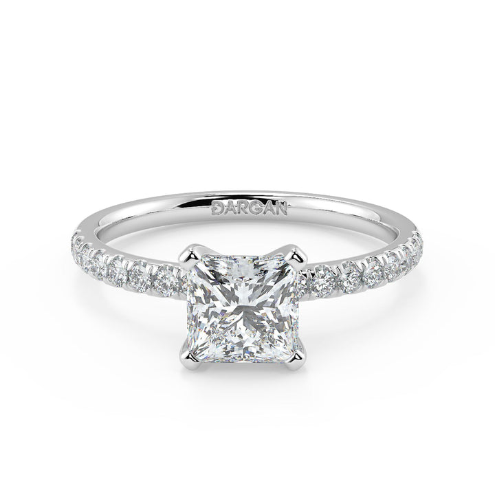 Princess-Cut Solitaire Diamond Ring