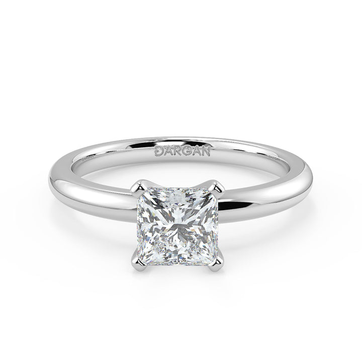 Princess-Cut Solitaire Diamond Ring