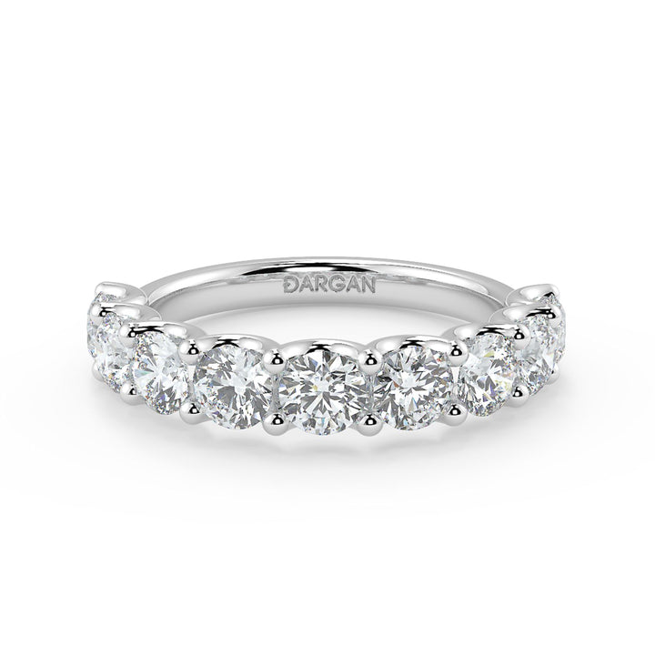 15 Pointer Round Cut Diamond Eternity Band