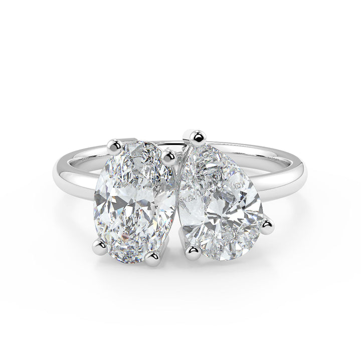 Oval & Pear Diamond Ring