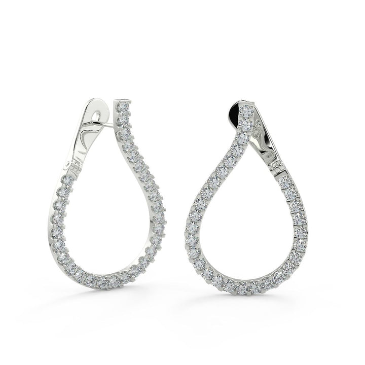 Teardrop Lab-Grown Diamond Earrings