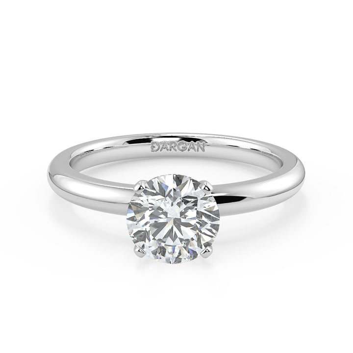 Round-Cut Solitaire Diamond Ring