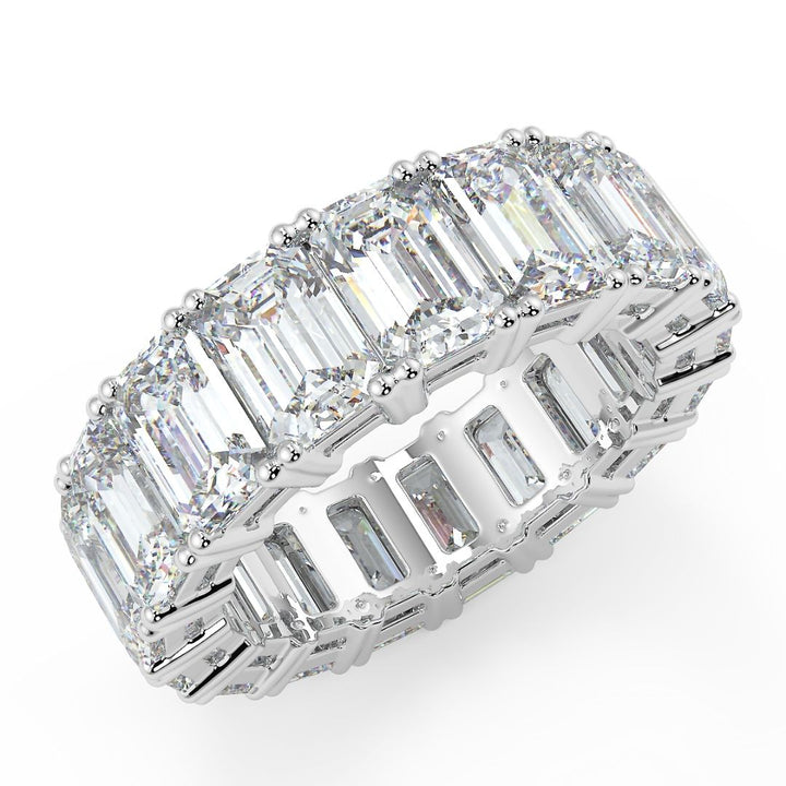 50 Pointer Emerald-Cut Lab-Grown Diamond Eternity Band