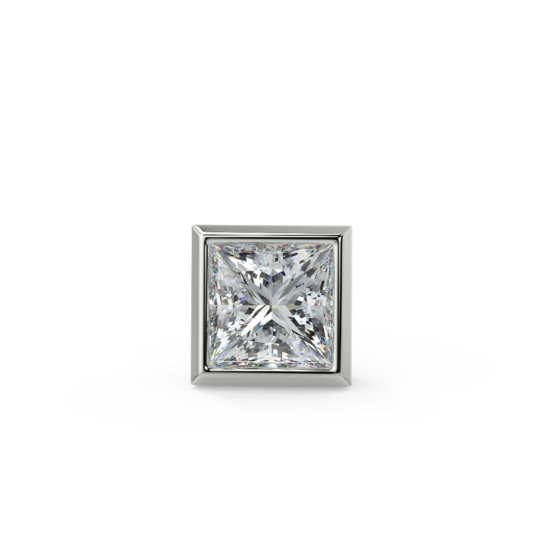 Classic Princess-Cut Lab-Grown Diamond Stud Earrings