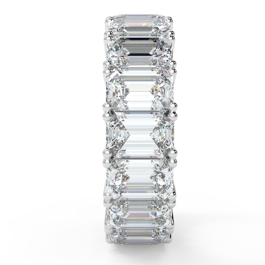 50 Pointer Emerald-Cut Lab-Grown Diamond Eternity Band