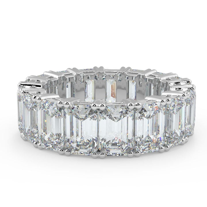 50 Pointer Emerald-Cut Lab-Grown Diamond Eternity Band