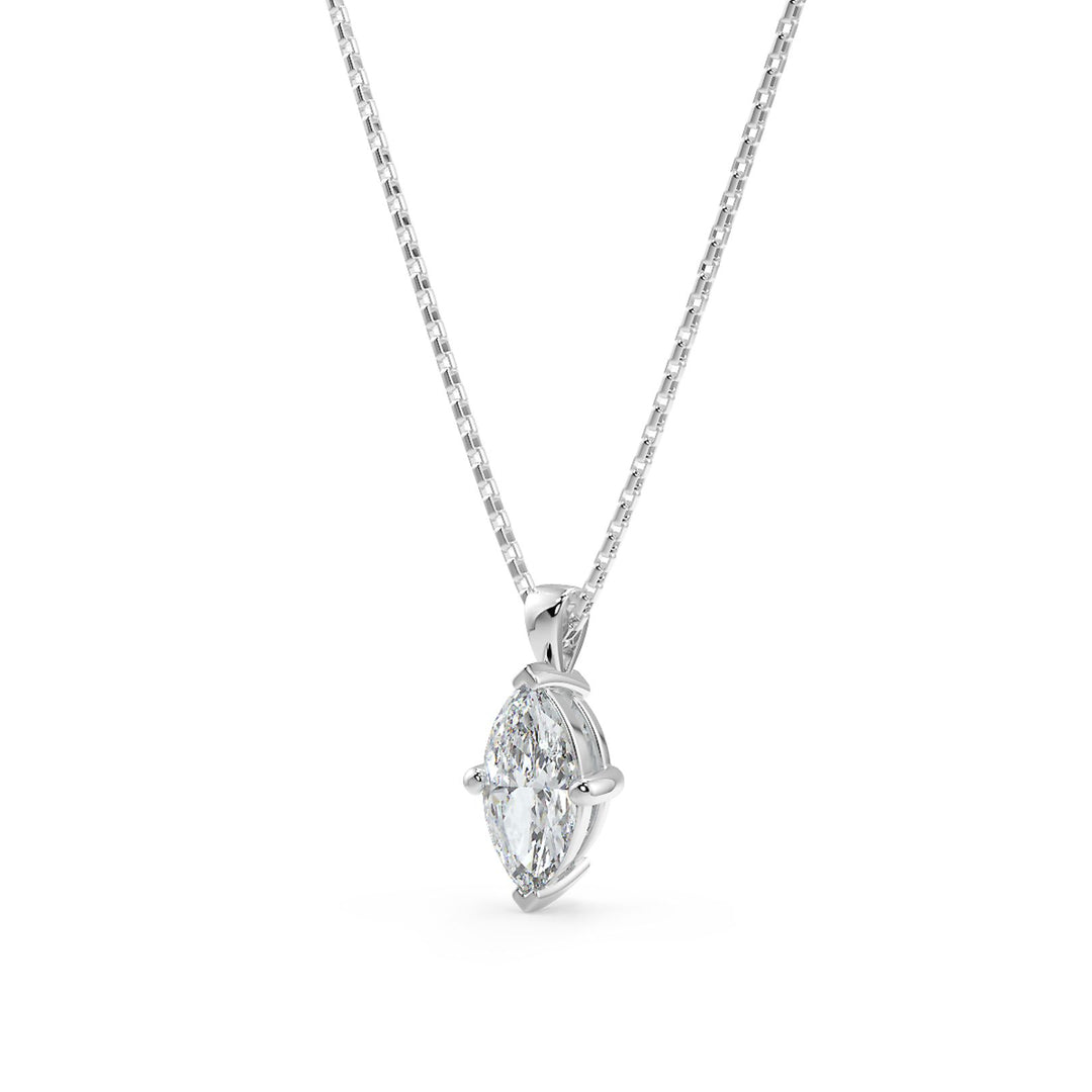 Marquise Cut Diamond Pendant Necklace