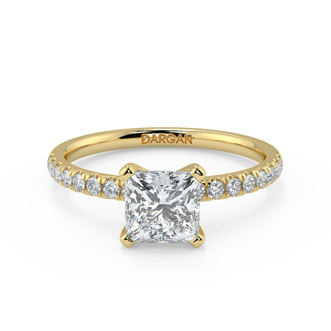 Princess-Cut Solitaire Diamond Ring