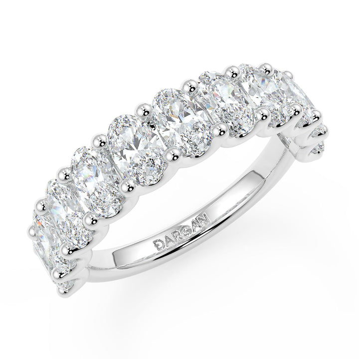 20 Pointer Oval Cut Diamond Eternity Band