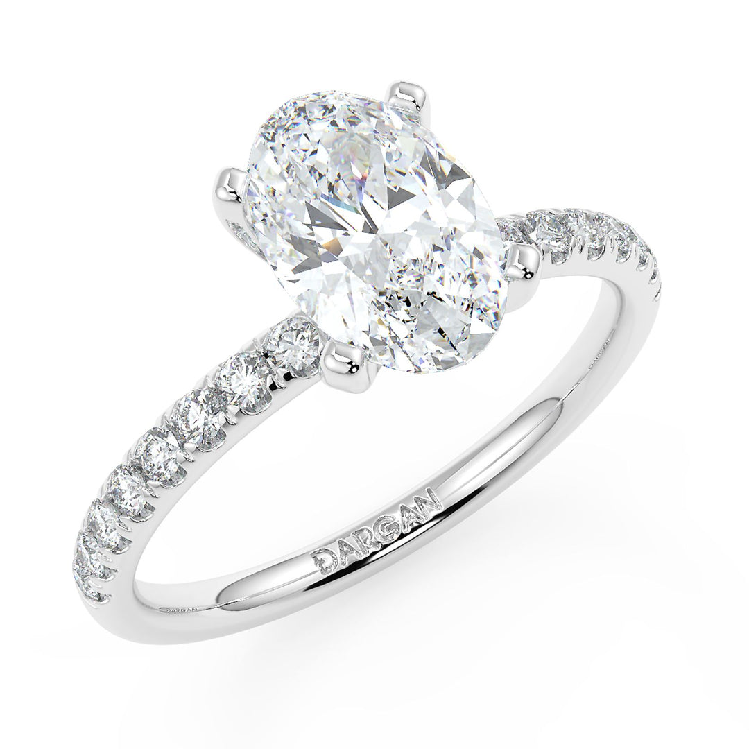 Oval-Cut Solitaire Diamond Ring