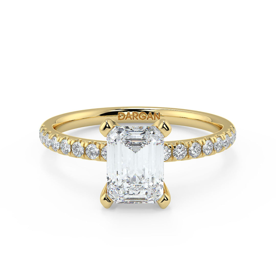 Emerald-Cut Solitaire Diamond Ring