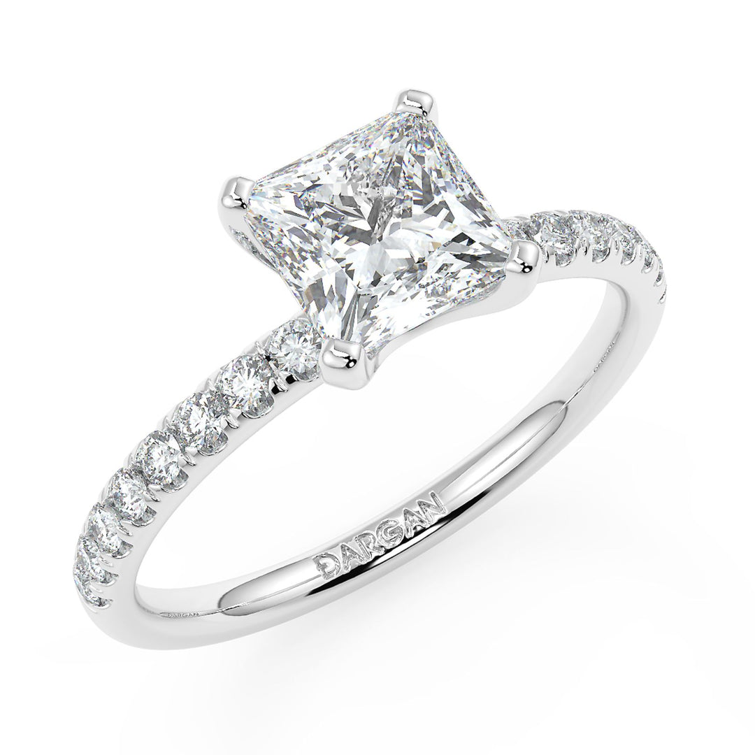 Princess-Cut Solitaire Diamond Ring