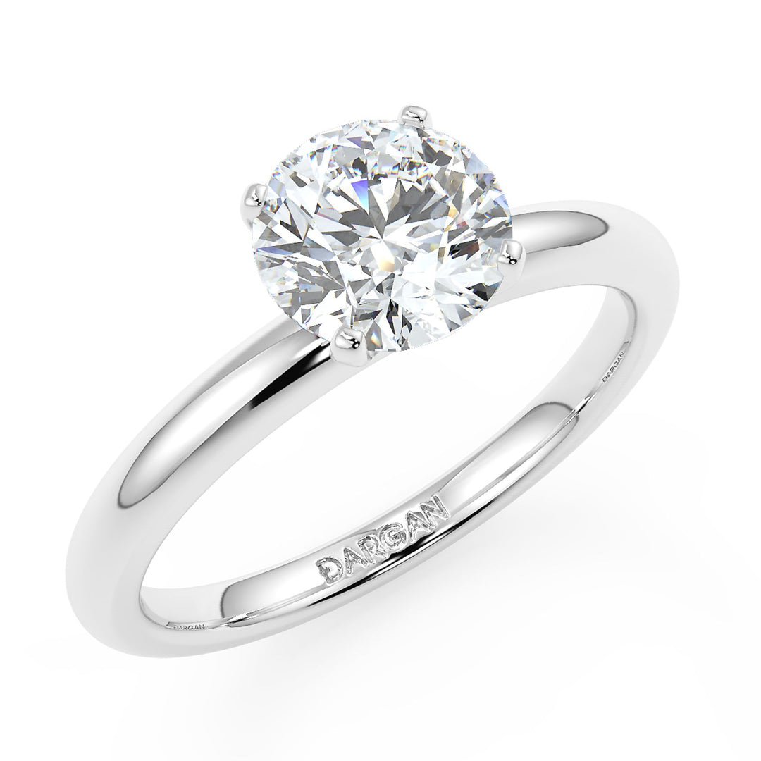 Round-Cut Solitaire Diamond Ring