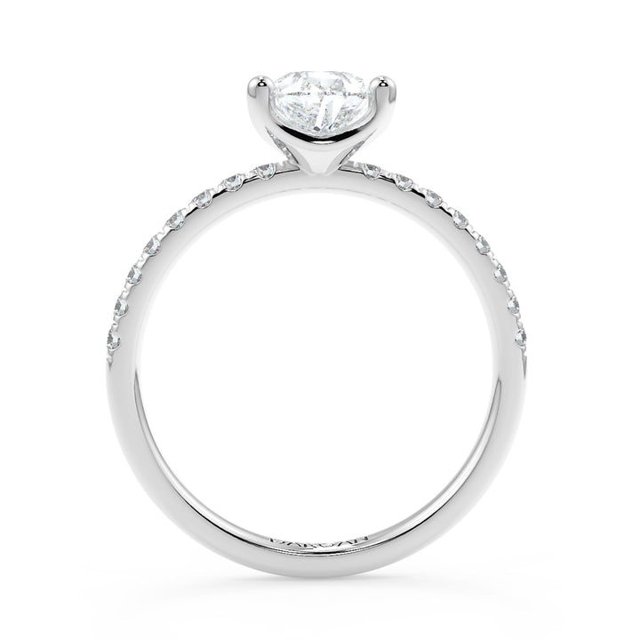 Pear-Cut Solitaire Diamond Ring