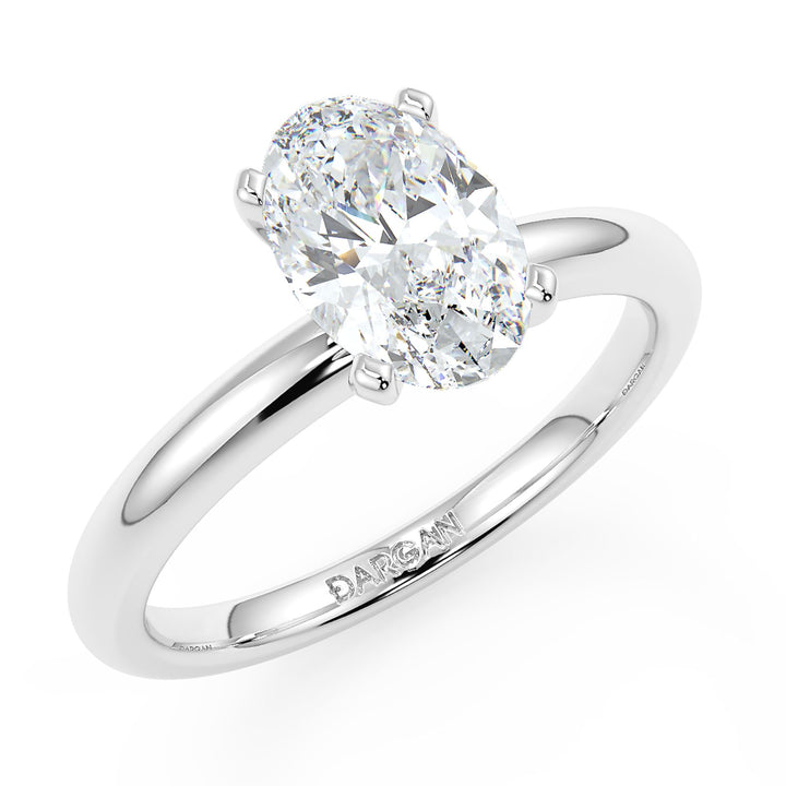 Oval-Cut Solitaire Diamond Ring