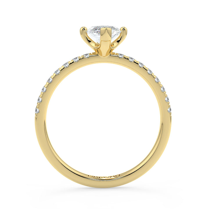 Marquise-Cut Solitaire Diamond Ring