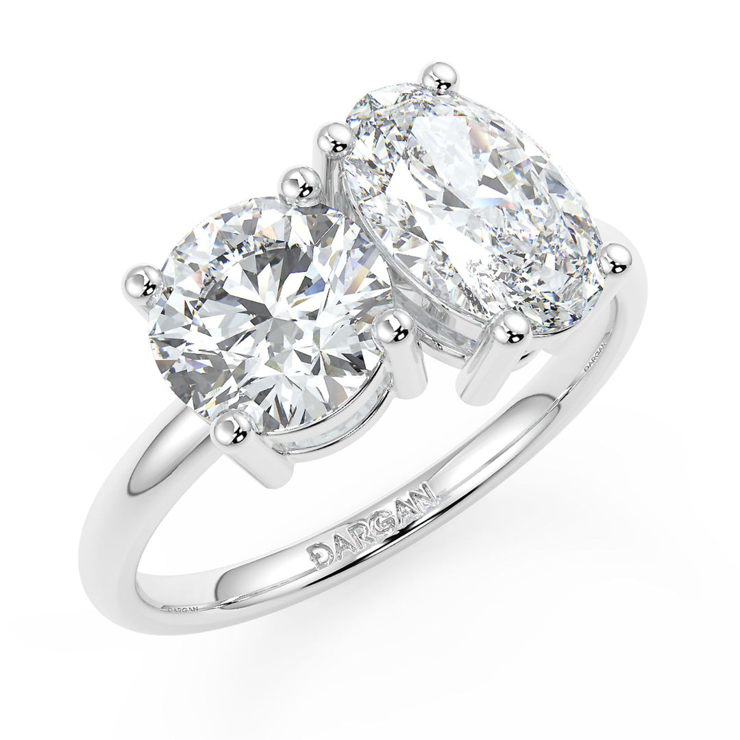 Round & Oval Diamond Ring