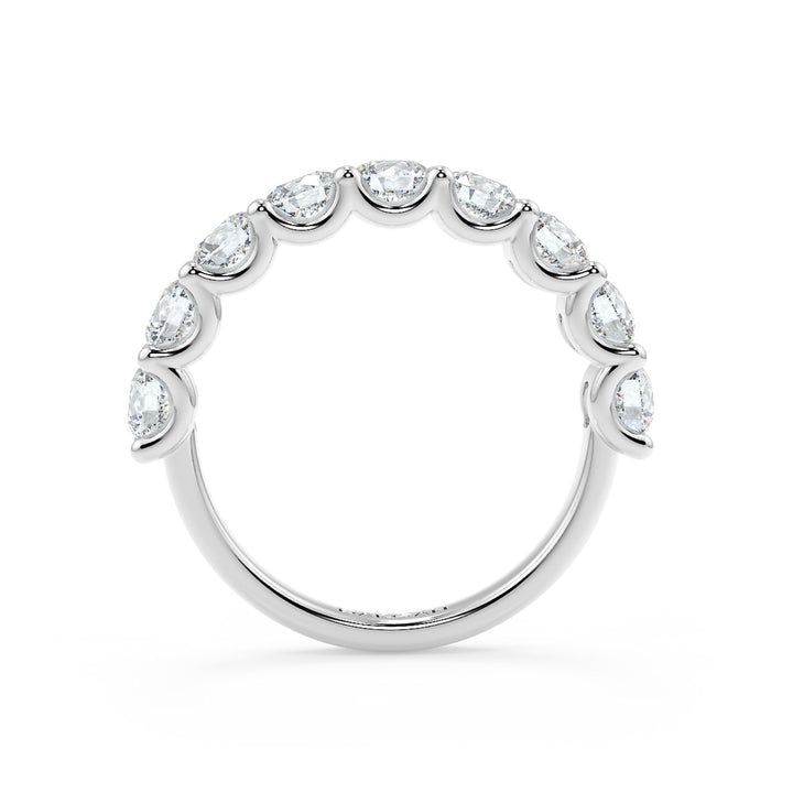 15 Pointer Round Cut Diamond Eternity Band