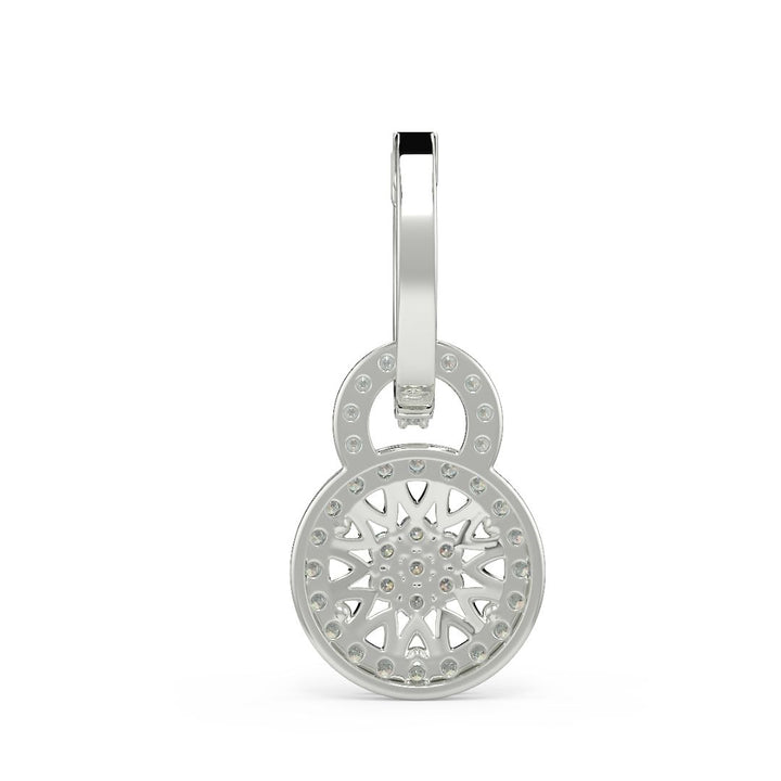 Medallion Lab-Grown Diamond Drop Earrings