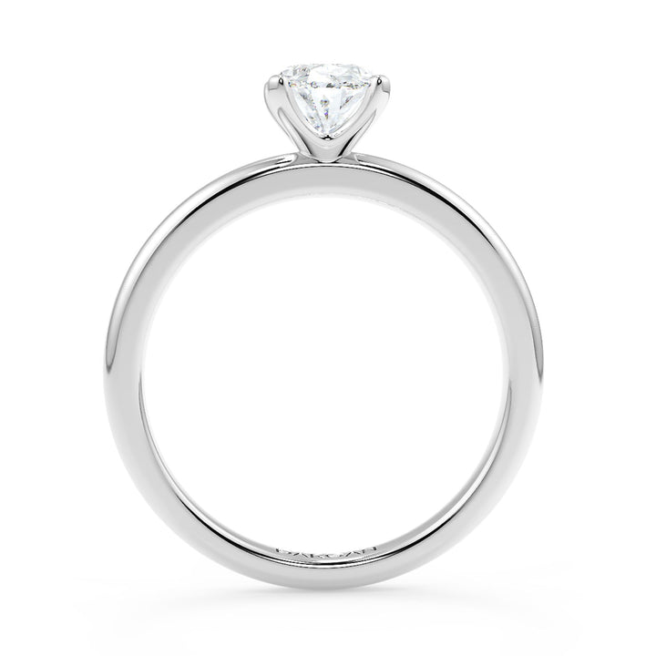 Oval-Cut Solitaire Diamond Ring