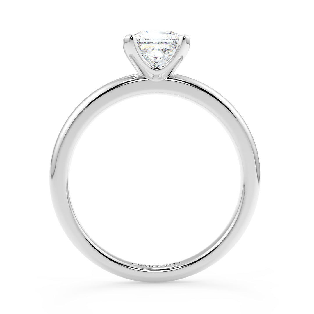 Princess-Cut Solitaire Diamond Ring