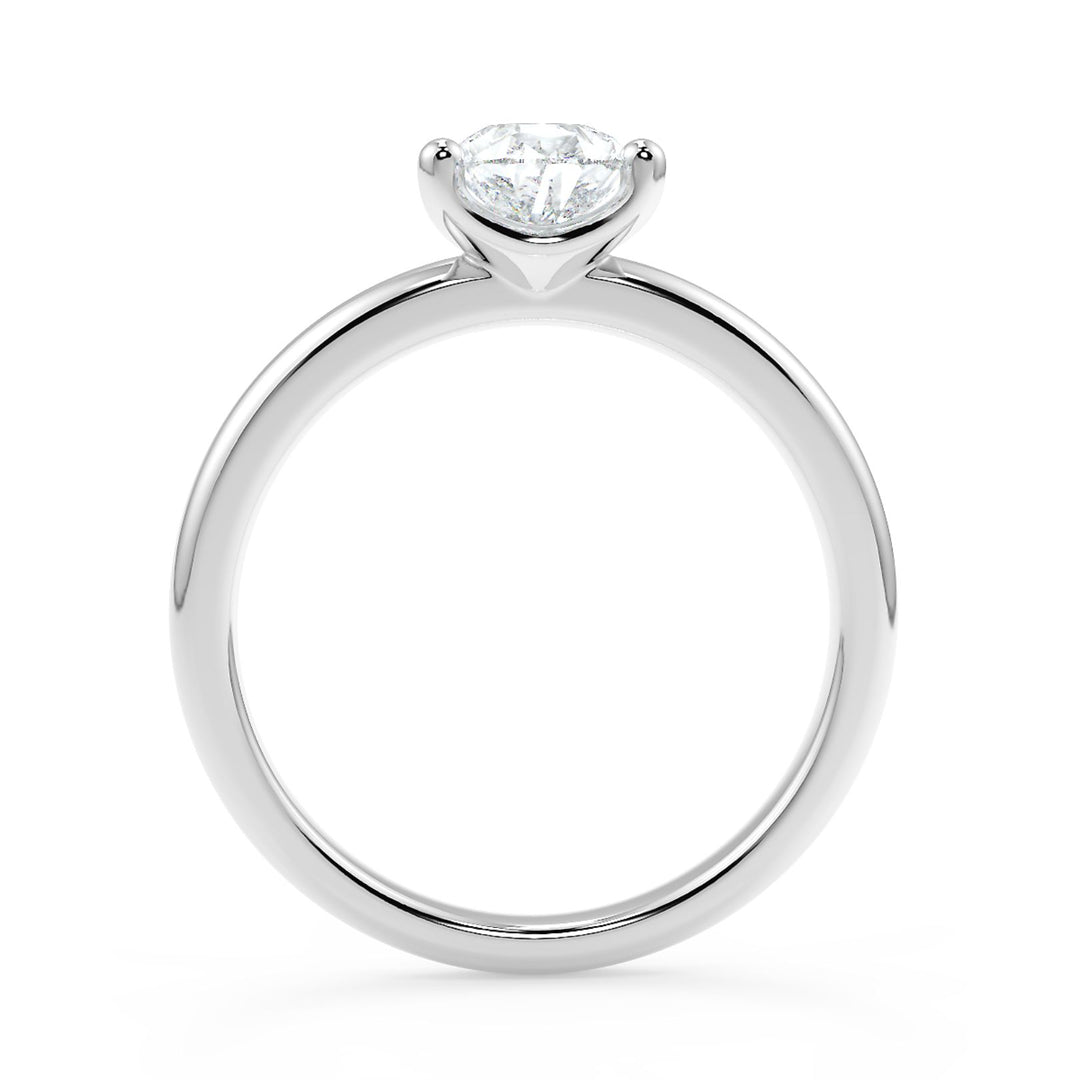 Pear-Cut Solitaire Diamond Ring