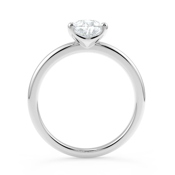 Pear-Cut Solitaire Diamond Ring