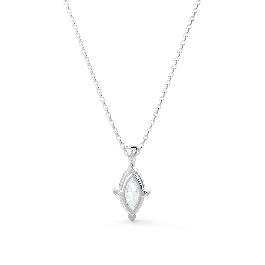 Marquise Cut Diamond Pendant Necklace