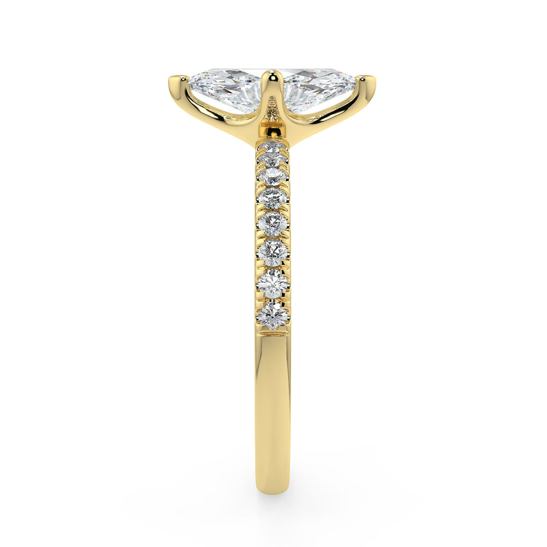 Marquise-Cut Solitaire Diamond Ring