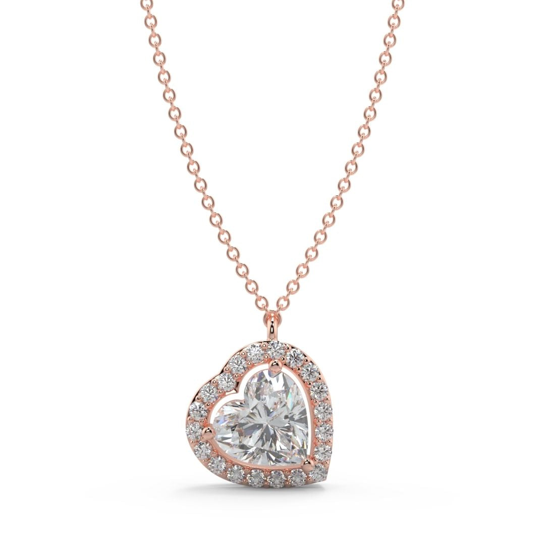 Enchanting Heart Lab-Grown Diamond Pendant