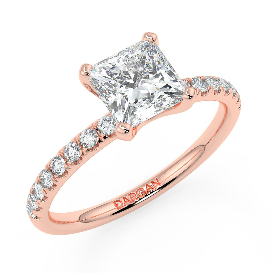 Princess-Cut Solitaire Diamond Ring