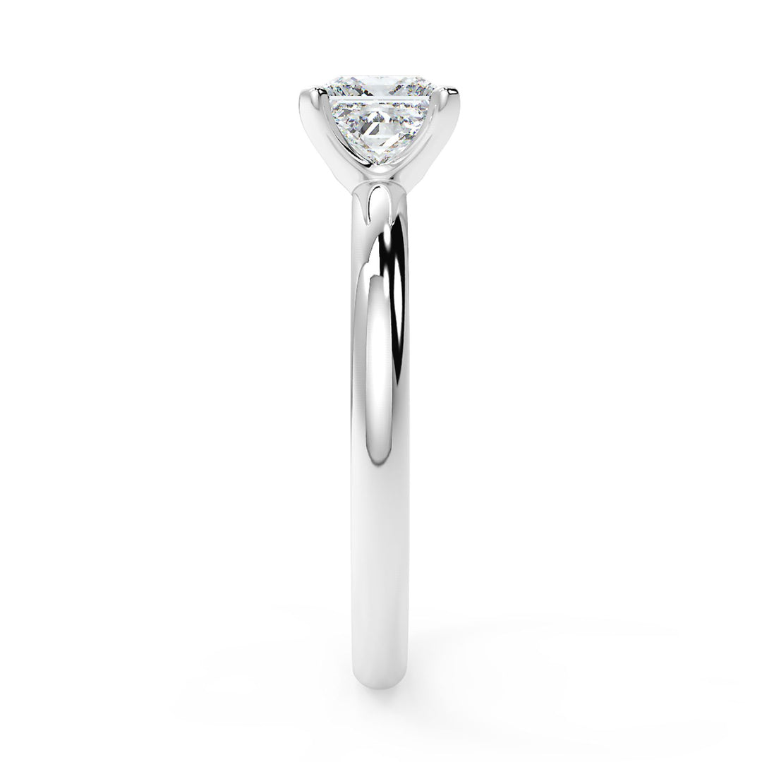 Princess-Cut Solitaire Diamond Ring