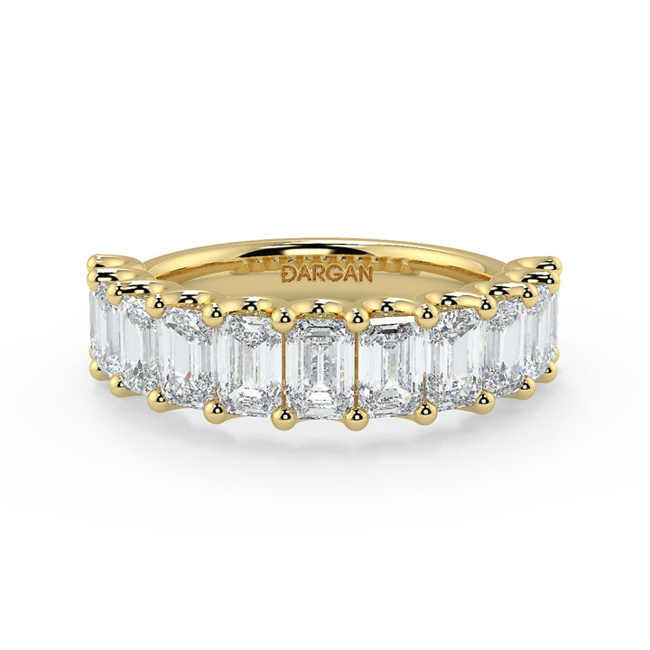 20 Pointer Emerald Cut Diamond Eternity Band