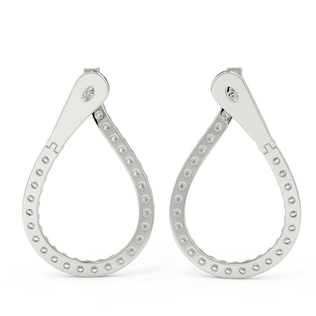 Teardrop Lab-Grown Diamond Earrings