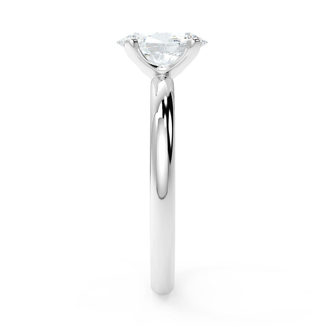 Oval-Cut Solitaire Diamond Ring