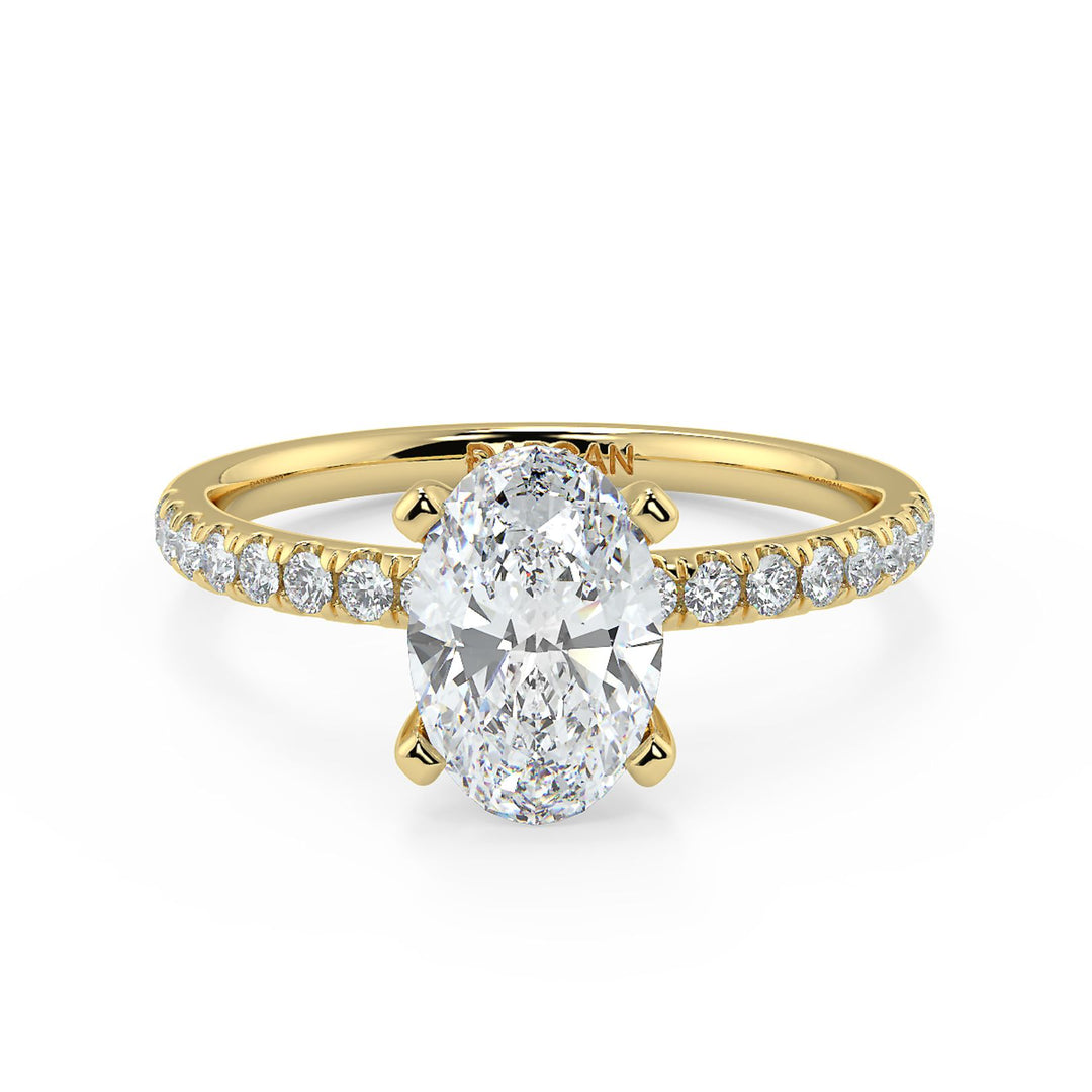 Oval-Cut Solitaire Diamond Ring